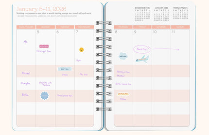 Agenda 2026 Anillada Sem Vista 17M - Doggone Cute