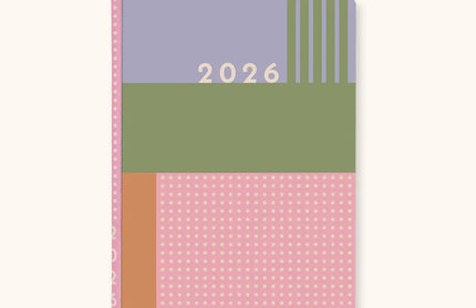Agenda 2026 Mensual 17M - Color Block