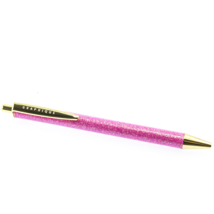 Bolígrafo Glitter Rosado