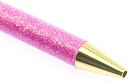 Bolígrafo Glitter Rosado