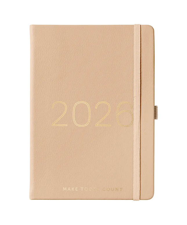 Agenda 2026 Mediana 12M Sem Vista - Caramelo