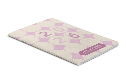 Agenda 2026 Bolsillo Mensual 17M - Puntos Rosados