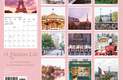 Calendario 2026 Pared Mini 12M - Parisian Life