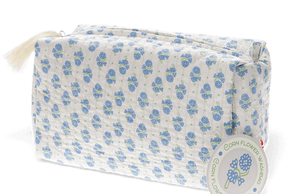 Cosmetiquero Grande - Blanco y Azul