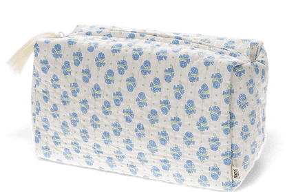 Cosmetiquero Grande - Blanco y Azul