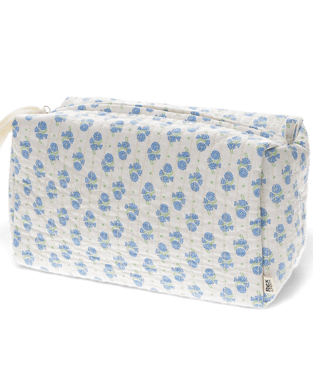 Cosmetiquero Grande - Blanco y Azul