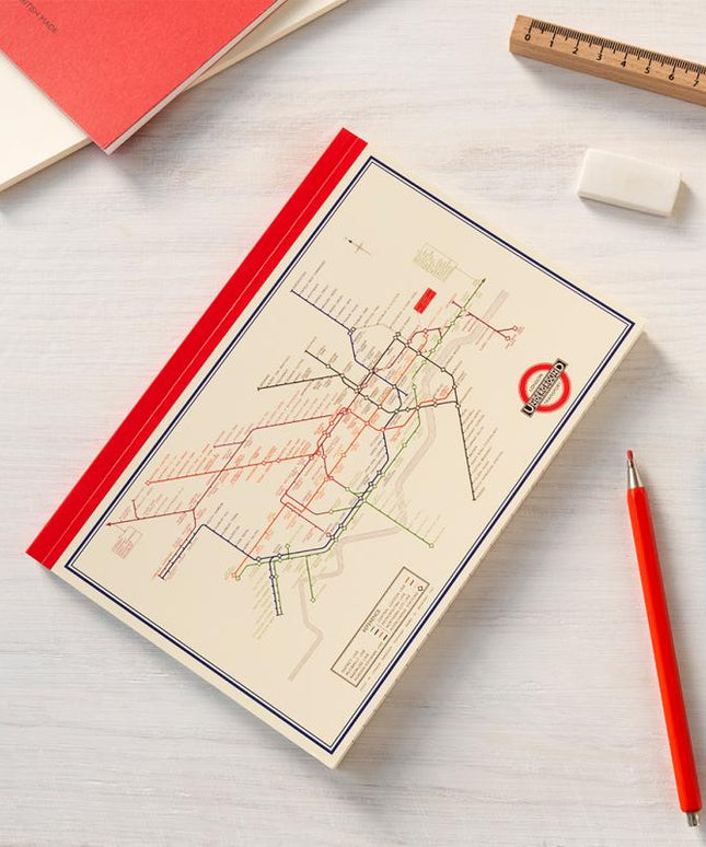 Libreta Mediana Composición - Tube Map