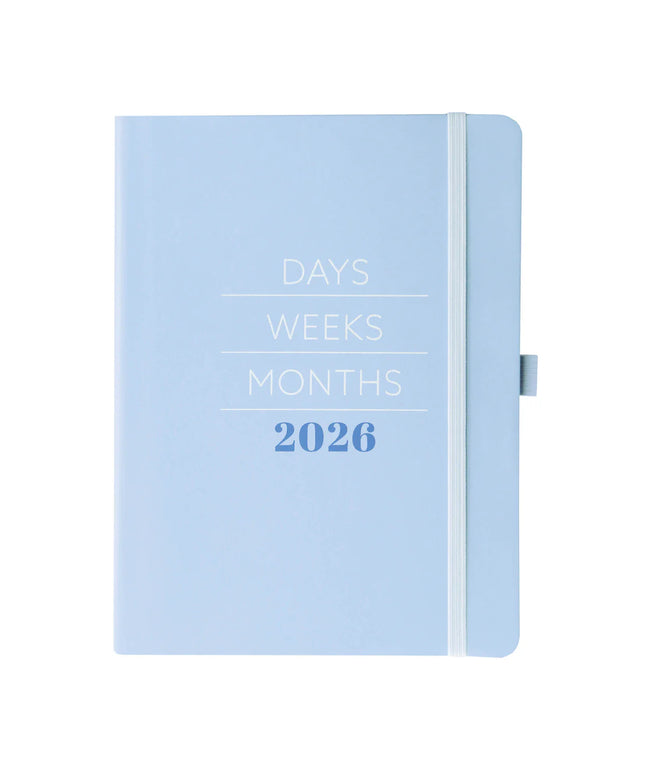 Agenda 2026 18M Semanal A5 - Blue Modern