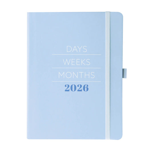 Agenda 2026 18M Semanal A5 - Blue Modern