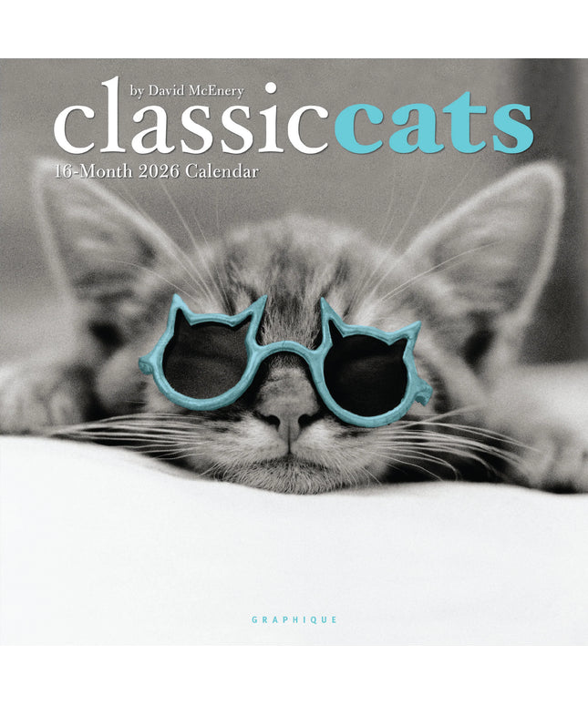 Calendario 2026 Pared 12M - Classic Cats