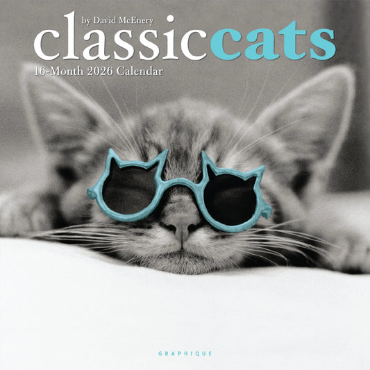 Calendario 2026 Pared 12M - Classic Cats
