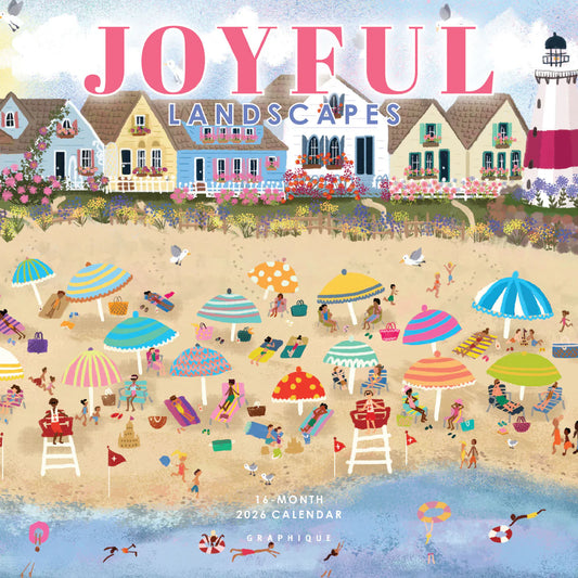 Calendario 2026 Pared Mini 12M - Joyful Landscapes