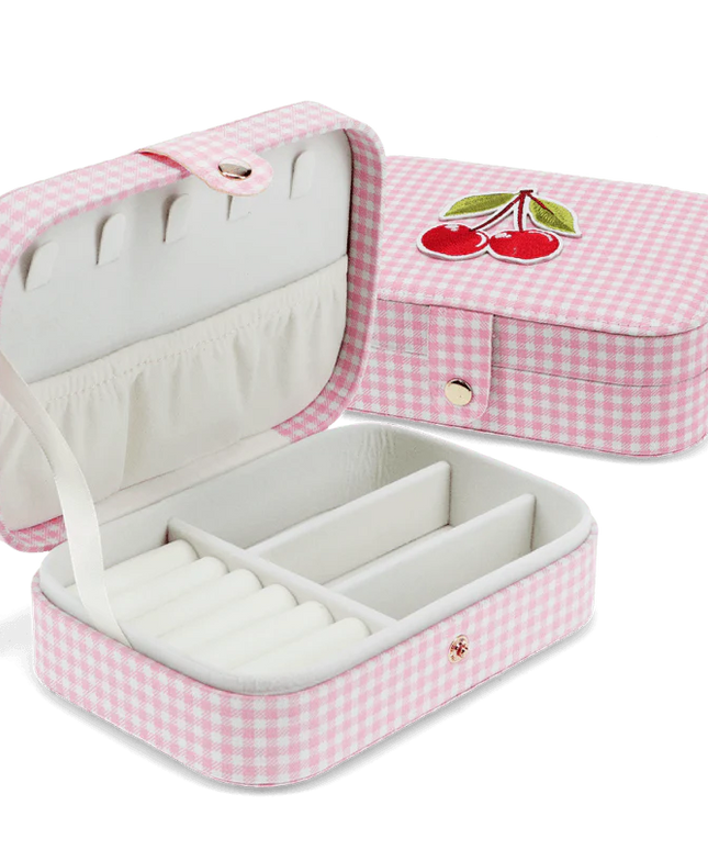 Joyero - Vichy Rosado Cerezas