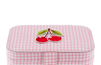 Joyero - Vichy Rosado Cerezas
