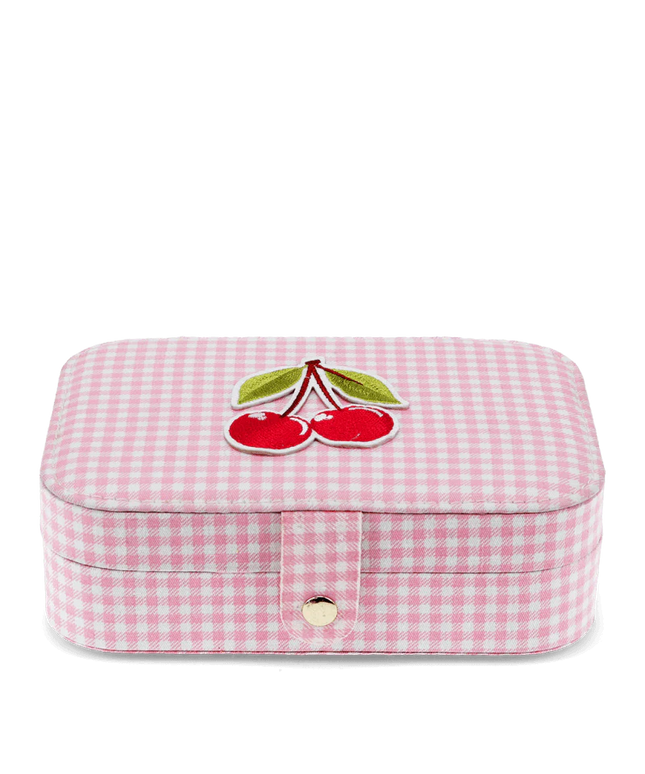 Joyero - Vichy Rosado Cerezas
