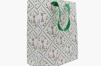 Bolsa Regalo Grande - Perro Floral