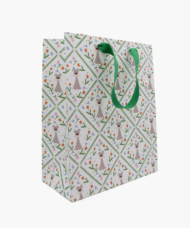 Bolsa Regalo Grande - Perro Floral