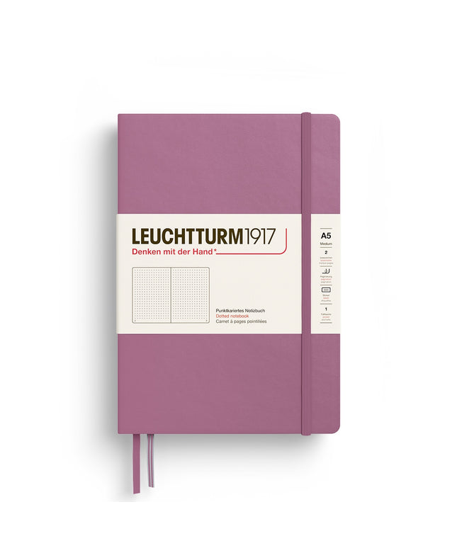 Libreta A5 Tapa Dura Punteada - Dusty Rose