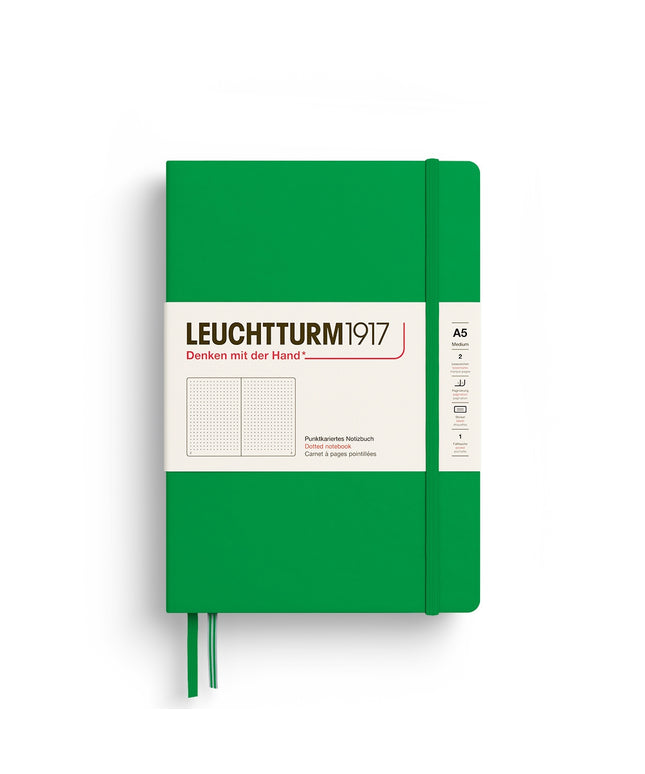 Libreta A5 Tapa Dura Punteada - Sprin Leaf