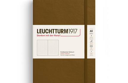 Libreta A5 Tapa Dura Punteada - Spice Brown