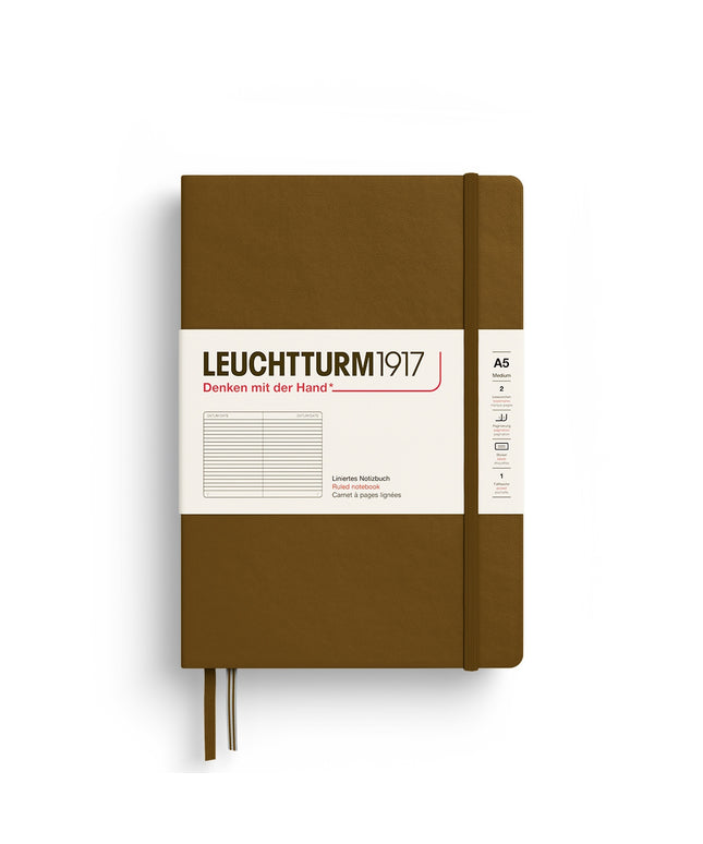 Libreta A5 Tapa Dura Composición - Spice Brown