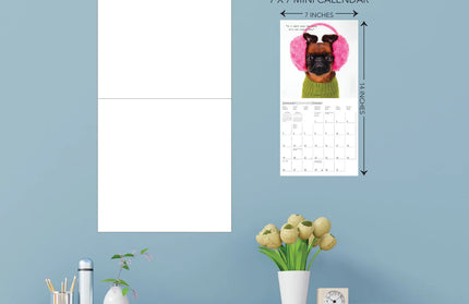 Calendario 2025 Mini Pared 12M - Pawparazzi