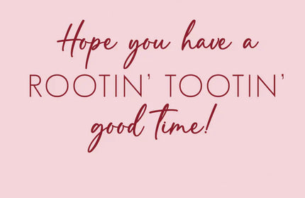 Tarjeta Cumpleaños Cowgirl Flower