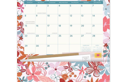 Calendario 2026 12M Con Bolsillos - Secret Garden