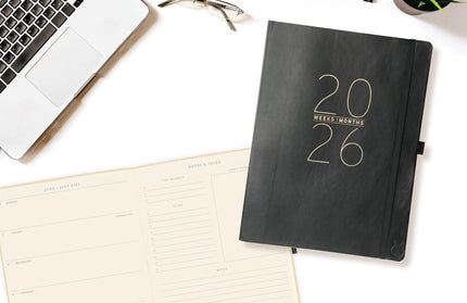 Agenda 2026 18M Semanal A4 Apollo - Negro