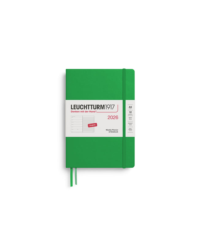 Agenda 2026 Mediana Sem Vista y Libreta 12M - Spring Leaf