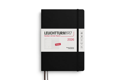 Agenda 2026 Mediana Sem Vista y Punteado 12M - Negro