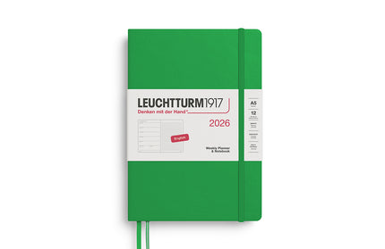 Agenda 2026 Mediana Sem Vista y Punteado 12M - Spring Leaf