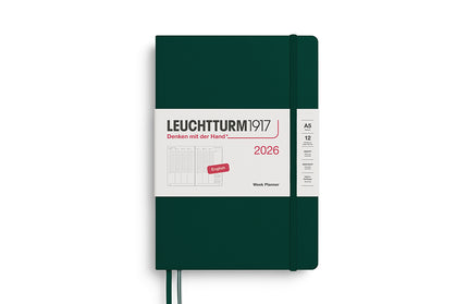 Agenda 2026 Mediana Sem Vista Vertical 12M - Forest Green