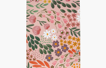 Caja Regalo Cartón Grande - Flores Rosa