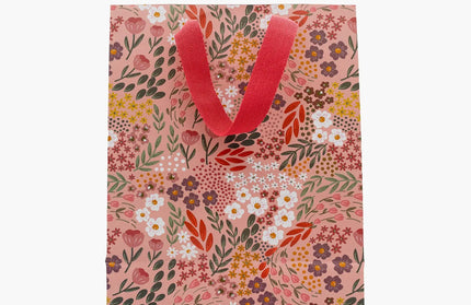 Bolsa Regalo Mediana - Flores Rosa