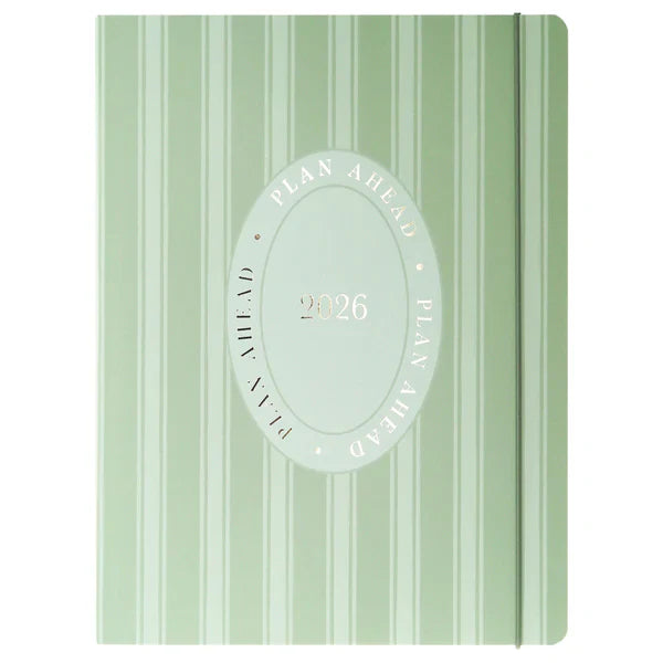 Agenda 2026 18M Semanal A4 - Cottage Stripe