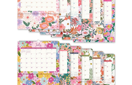 Calendario 2026 12M Con Bolsillos - Secret Garden