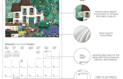 Calendario 2026 Joyful Landscapes 12 Mese