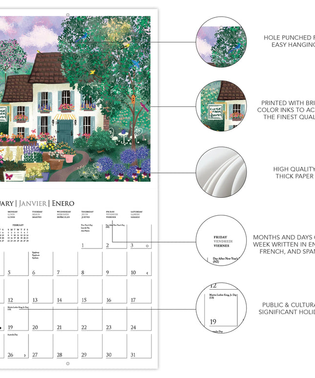 Calendario 2026 Joyful Landscapes 12 Mese