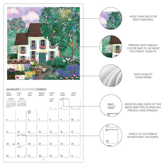 Calendario 2026 Joyful Landscapes 12 Mese