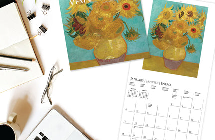 Calendario 2026 Pared Mini 12M - Van Gogh