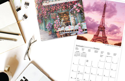 Calendario 2026 Pared Mini 12M - Parisian Life