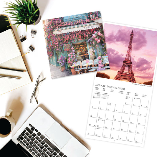 Calendario 2026 Pared Mini 12M - Parisian Life