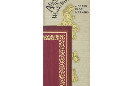 Set de 4 Marcapáginas Metálicos - Alicia en el País de las M