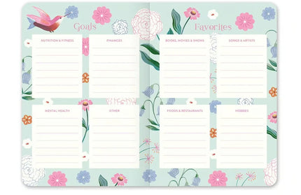 Agenda 2026 Bolsillo Mensual 17M - Pájaros y Flores