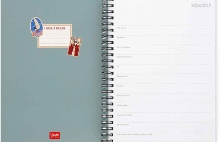 Agenda Grande Sem Vista 2025 12M - Travel Stickers