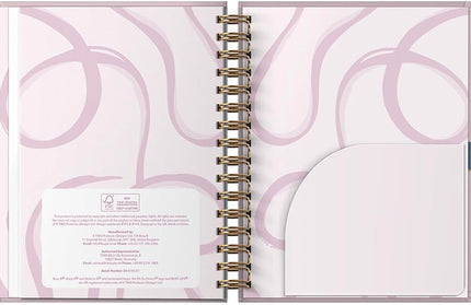 Agenda 2026 Mediana 12M Sem Vista - Rosa Graphic