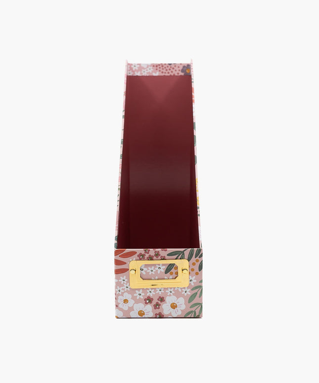 Revistero Escritorio - Flores Rosa