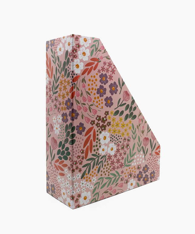 Revistero Escritorio - Flores Rosa