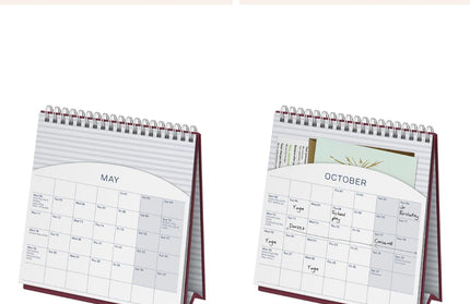 Calendario 2026 Escritorio 12M - Azul Spray